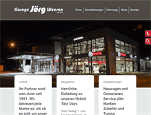 Tablet Screenshot of garage-joerg.ch